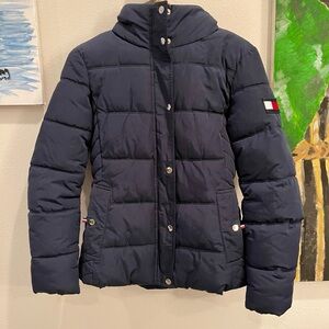 Tommy Hilfiger Dark Blue Puffer Coat